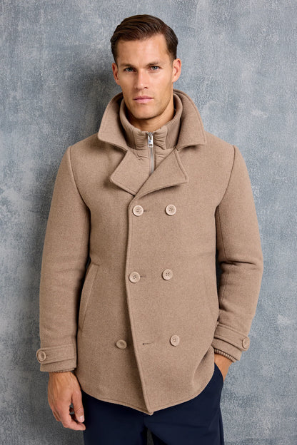 LAUTARO | ABRIGO CAMEL CLASICO
