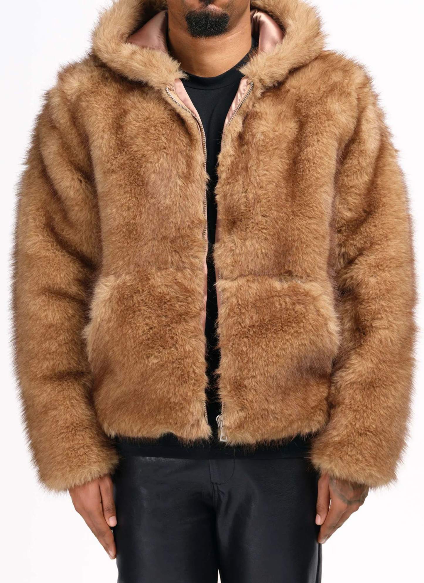 MAXIMO FERRER - CHAQUETA DE PIEL MARRON CAMEL